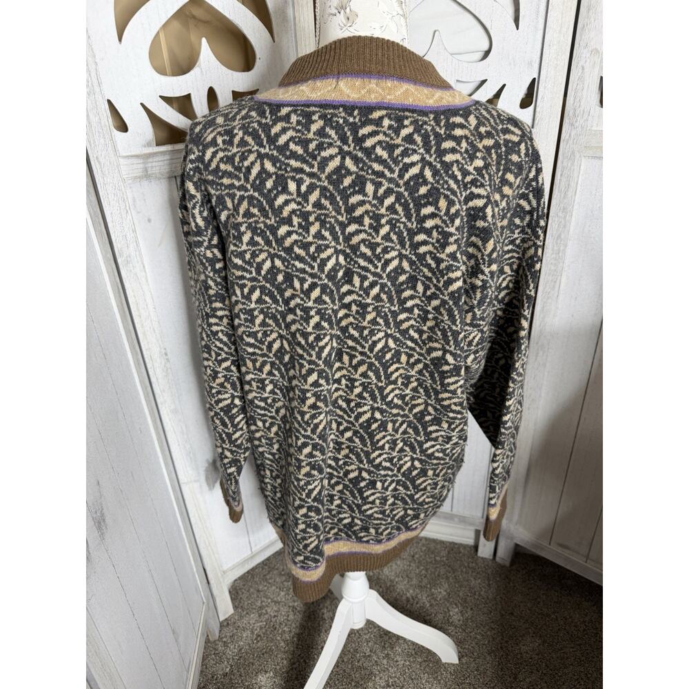 Vintage ESPRIT Sport Fair Isle Sweater Ski School Wool 90s Top Size Large - Picture 2 of 7